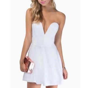 Tobi RED strapless dress